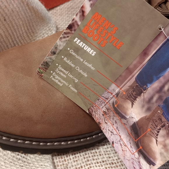 Ozark Trail Mens Range Mountain/Hiking Boots - Picture 2 of 6